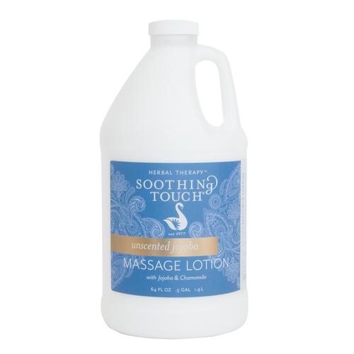 Soothing Touch Jojoba Unscented Lotion, 1/2 gallon, W67340H, Massage Lotions