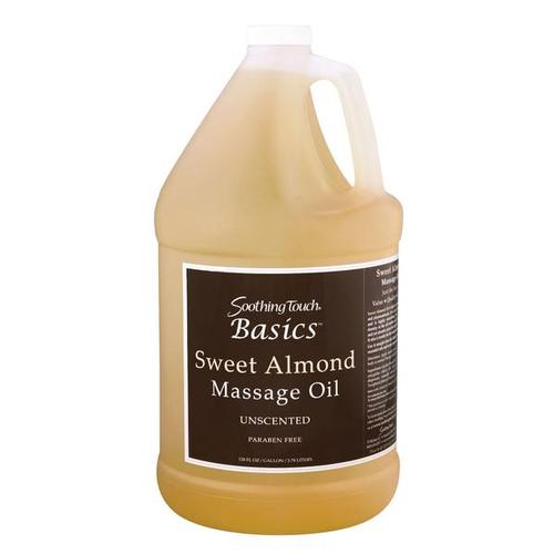 Soothing Touch Basics Sweet Almond Oil, Gallon, W67353G, Massage Oils