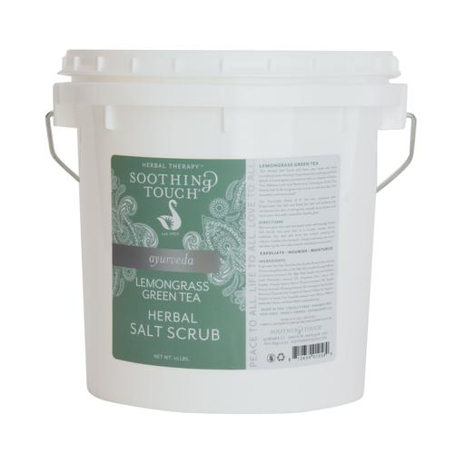 Soothing Touch Salt Scrub, Lemongrass Green Tea, 10lbs., W67365LG1, Aromatherapy