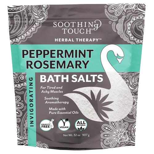 Soothing Touch Bath Salts, Peppermint Rosemary, 32oz, W67369PR32, Aromatherapy