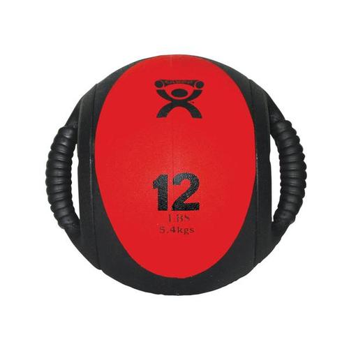 Cando Dual Hand Medicine Ball - 12 lb - red | Alternative to dumbbells, 1015467 [W67562], Мячи для упражнений