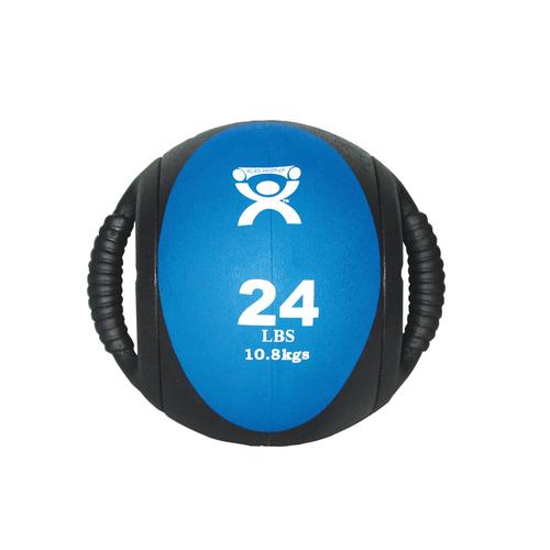 Palla medica a doppia impugnatura Cando&reg;, blu, 10,9 kg | Alternativa ai manubri, 1015469 [W67564], Palle da ginnastica