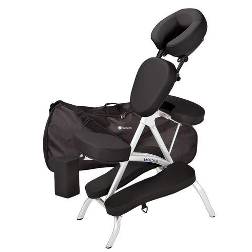 Earthlite Vortex Massage Chair, Black, W68027BL, Sillas de masaje portátiles