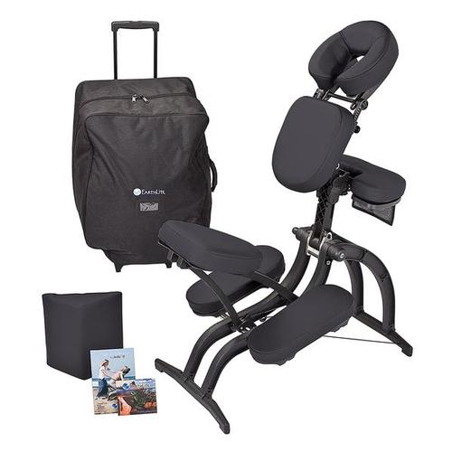 Earthlite Avila II™ Portable Massage Chair, Black, W68028BL, Sillas de masaje portátiles