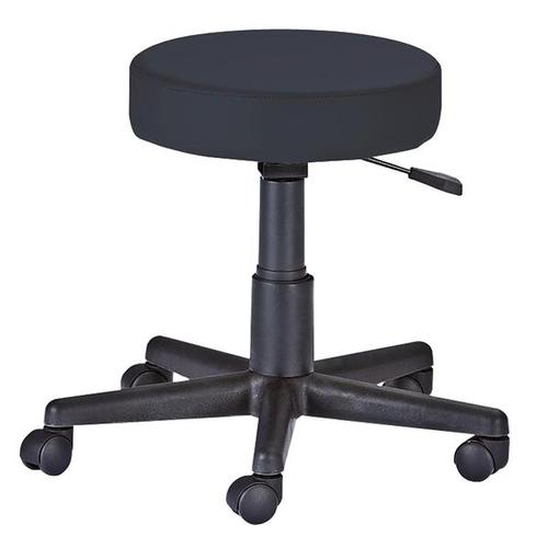 Earthlite Rolling Stool Without Back, Black, W68045BL, Stools and Chairs