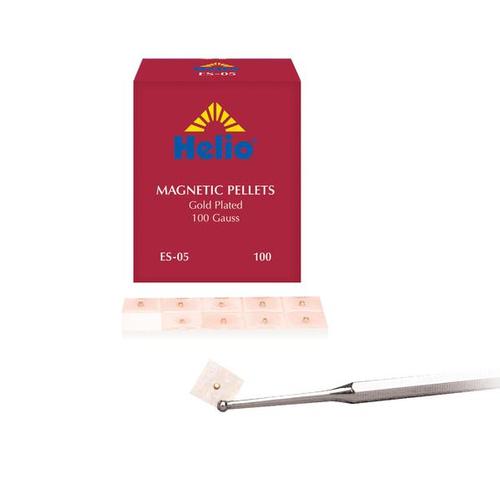 Helio Magn Ear Pellets - 100bx Gold (100 gauss), W70102, Acupuncture accessories
