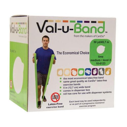 Val-u-Band, latex-free - 45 m - lime | Alternative aux halt&egrave;res, 1018012 [W72008], Bandes &eacute;lastiques