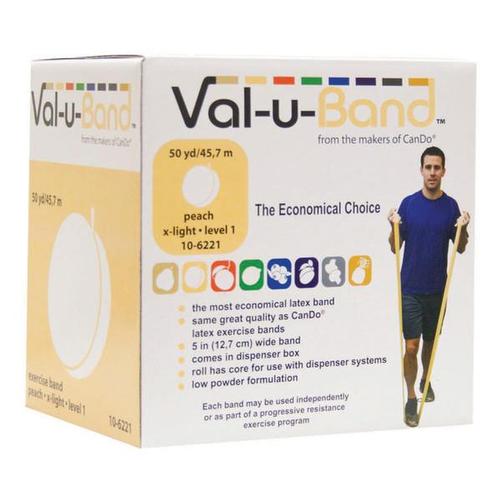 Val-u-Band , peach 50 yard | Alternativa a las mancuernas, 1018030 [W72026], Bandas de entrenamiento