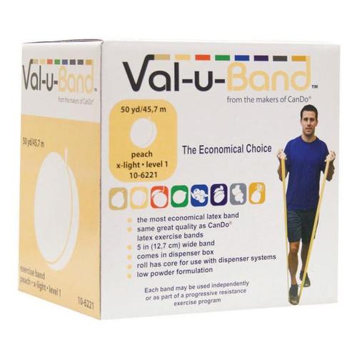 Val-u-Band , peach 50 yard | Alternative to dumbbells, 1018030 [W72026], Exercise Bands