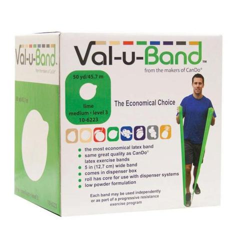 Val-u-Band , lime 50 yard | Alternative to dumbbells, 1018032 [W72028], Ленты для упражнеий