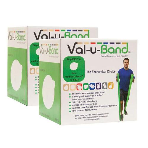Val-u-Band, lime 2x50-yd - Twin-pak | Alternativa a las mancuernas, 1018039 [W72035], Bandas de entrenamiento