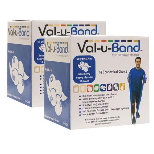 Val-u-Band, blueberry 2x50yd box - Twin-pak | Alternativa a las mancuernas, 1018040 [W72036], Bandas de entrenamiento