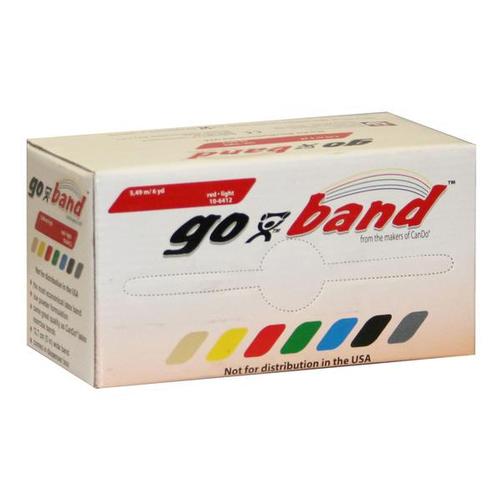 CanDo Go-band, red6 yard | Alternative to dumbbells, 1018046 [W72042], Exercise Bands