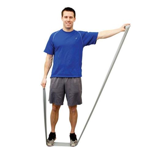 CanDo Go-band, silver 50yard | Alternativa a las mancuernas, 1018059 [W72055], Bandas de entrenamiento