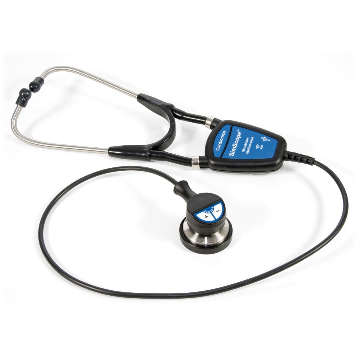 Medical devices: a stethoscope for auscultation of patients and