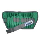 The Adjustable Cuff ankle weight - 5 lb (10 x 0.5 lb inserts), green, 2x | Alternative to dumbbells, 1021295, Weights (Small)