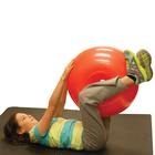 CanDo Donut ball 55cm&Oslash;x30 cm H, orange, 1021314, Accessoires de massage (manuels) (Small)