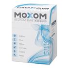 Akupunkturnadeln mit Kunststoffgriff, silikonisiert - MOXOM Silk: 100 Nadeln je 0,20x15 mm (ohne Führung), 1022087, Akupunkturnadeln MOXOM