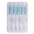 Aiguilles d'acupuncture siliconées avec manche en plastique, MOXOM Silk - 100 aiguilles 0.20 x 15 mm (sans tube), 1022087, Silicone-Coated Acupuncture Needles (Small)