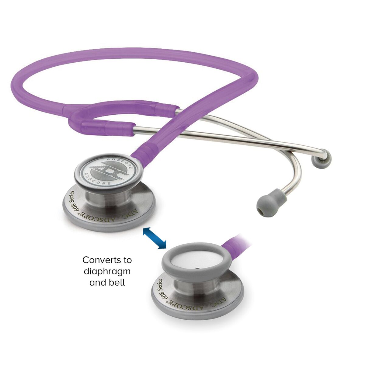 ADC Adscope 608 Convertible Clinician Stethoscope With Tunable AFD ...