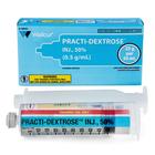 Practi-Dextrose 25g/50mL Seringue (Code M&eacute;dical I.V.) (1 seringue), 1024755, Seringues pr&eacute;remplies practi, m&eacute;dicaments d&rsquo;urgence, et kits