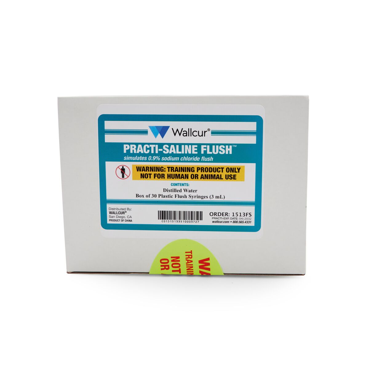 Practi-Saline Flush 3mL Syringe (Pack of 30) | 1024762 | Wallcur ...