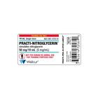 Étiquette de flacon de Nitroglycérine 50 mg/10 mL Practi (× 100), 1025054, Simulateurs et trainers
