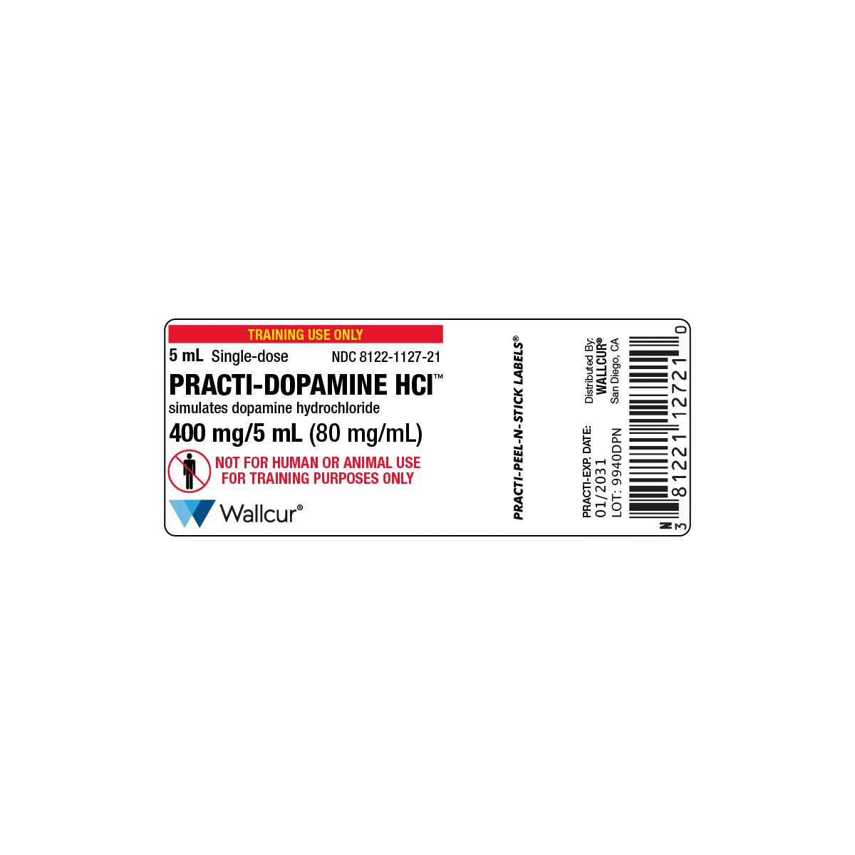 Practi-Étiquette Flacon Dopamine HCl 400mg/5mL (boîte de 100) | 1025059 ...