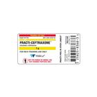Étiquette de flacon de Practi-Ceftriaxone 1g (×100), 1025064, Practi-Peel-N-Stick Labels 