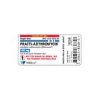 Etiqueta de Vial de Practi-Azithromycin 500mg (×100), 1025065, Simuladores Médicos