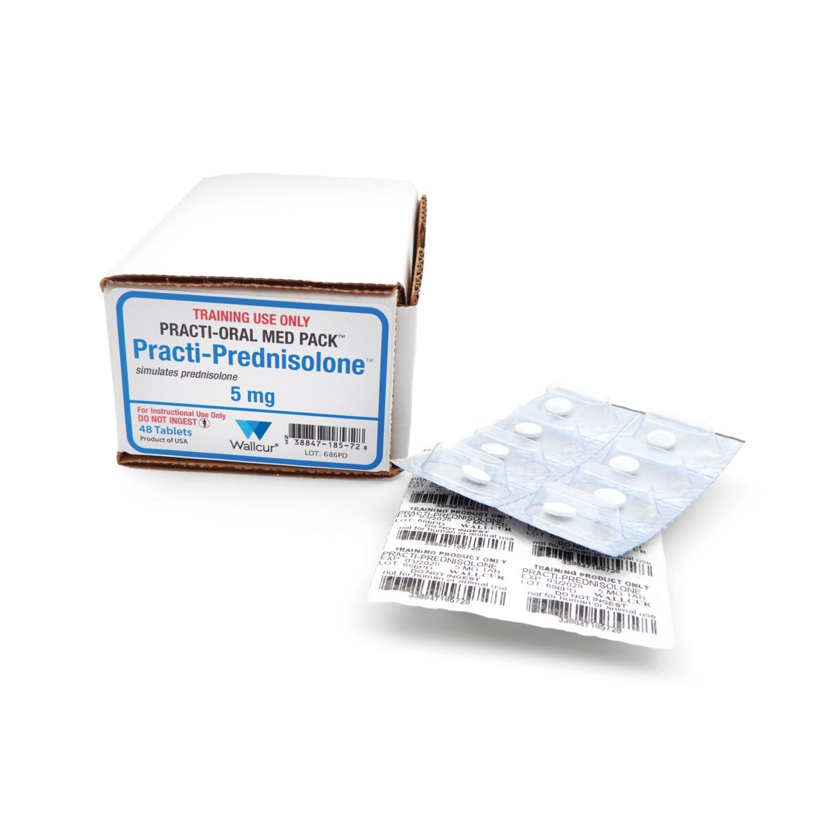 Practi-Prédnisolone 5mg Comprimés (boîte de 48) | 1026210 | Wallcur ...