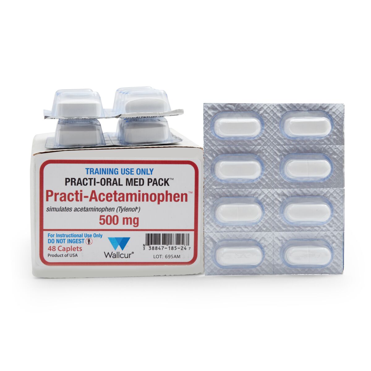 Practi-Acetaminophen 500mg Oral Unit Dose (48 Caplets) | 1026346 ...