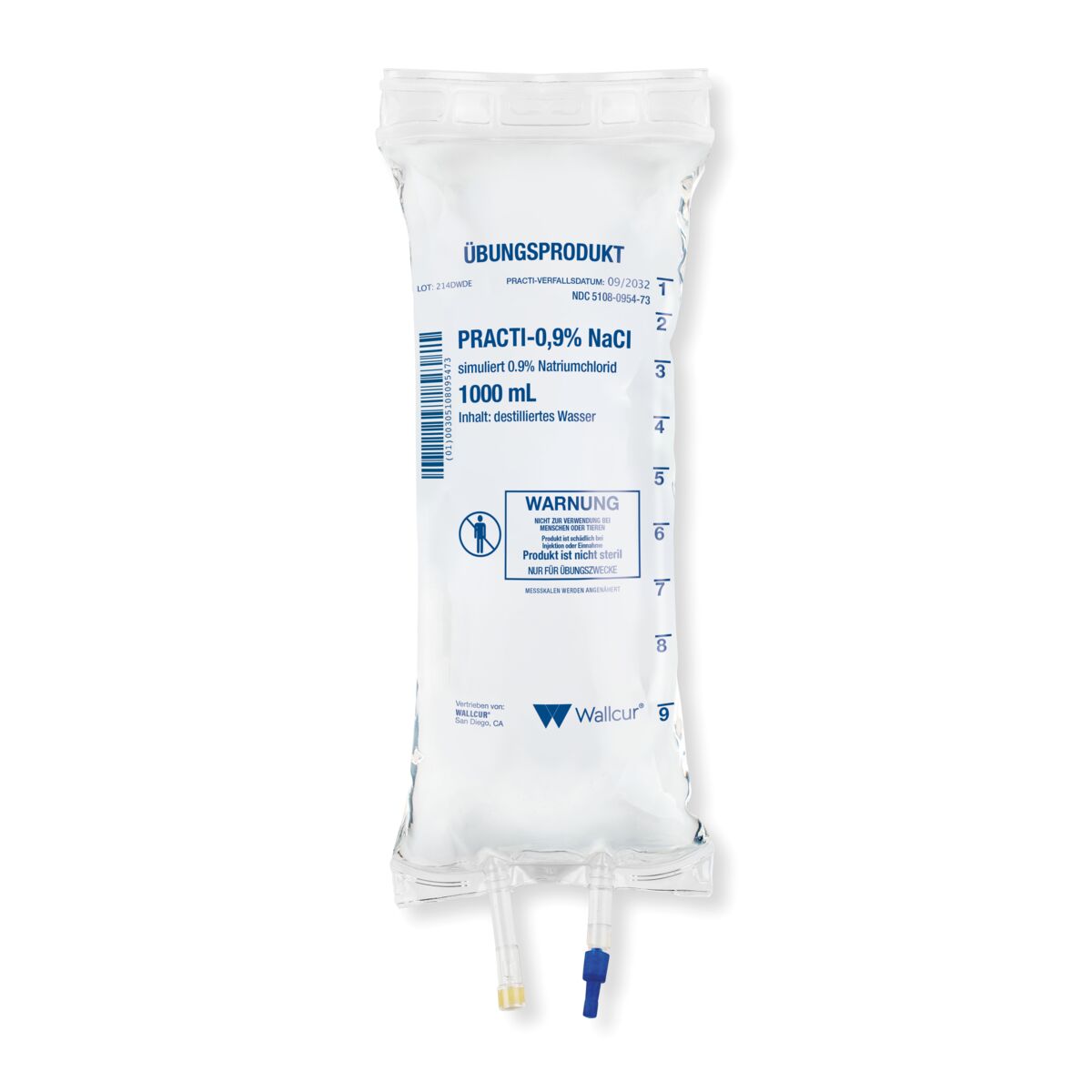 Practi 0.9% 氯化钠 1000mL 静脉输液袋 (1袋) - 德国规格 | 1026615 | Wallcur | 214DWDE ...