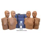 Manichino per RCP femminile Serie professionale 2000 confezione da 4, pelle scura, 1027224, BLS per adulti (Small)