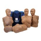 CPR Female Manikin Professional 4-Pack, Dark Skin, 1027225, BLS Adult (Small)