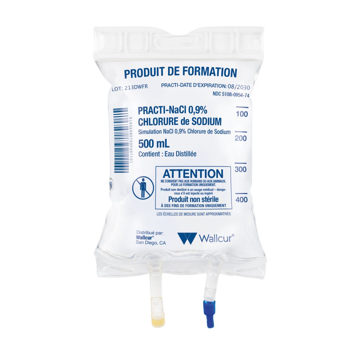 Practi-0.9% Sodium Chloride 500mL I.V. Solution Bag (1 Bag) – French ...
