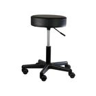 Pneumatic mobile stool, with back, 18" - 22" H, black, 3016796, Taburetes y sillas