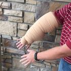 Lymphedema Simulation Arm Sleeves (ADULT) - Pair of 2ea - Beige, 3017843, Obesity Simulation Suits (Small)