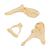 Набор слуховых косточек, 20-кратное увеличение, материал BONElike - 3B Smart Anatomy, 1009697 [A100], Модели отдельных костей (Small)