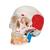 하악노출, 채색된 두개골모형, 3파트 분리형 Classic Human Skull Model painted, with Opened Lower Jaw, 3 part - 3B Smart Anatomy, 1020167 [A22/1], 두개골 모형 (Small)