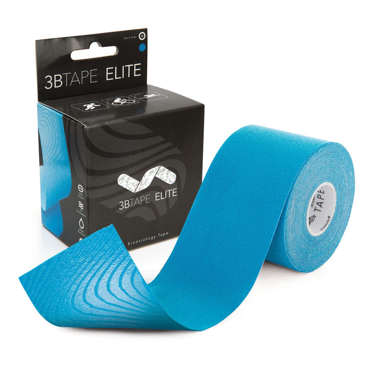 3BTAPE ELITE – kinesiology tape – blue, 16' x 2” roll - 1018892 - 3B  Scientific - S-3BTEBL - Kinesiology Tape, Kinesio Tape