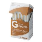 SEIRIN&reg; tipo G &ndash;&nbsp;0,30 x 75 mm, marr&oacute;n, 100 agujas por caja, 1022382 [S-G3075], Agujas de acupuntura SEIRIN (Small)