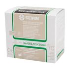 SEIRIN &reg; type J &ndash; incomparablement douces;&nbsp;Diam&eacute;tre 0,12 mm&nbsp;Longuer 15 mm,&nbsp;Couleur vert-fonc&eacute;, 1002411 [S-J1215], Aiguilles d&rsquo;acupuncture SEIRIN (Small)