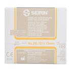 SEIRIN &reg; Short J- Type acupuncture needle, 0,18x15mm, yellow, with guide tube, 1017320 [S-J1815], Acupuncture Needles SEIRIN (Small)
