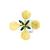 Цветок горчицы полевой (Sinapis arvensis), модель, 1017831 [T210121], Двудольные растения (Small)