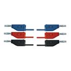 Cordons &eacute;lectriques standard, 16 A, 75 cm,
ensemble de 15 pces., 1002840 [U13800], Cordons de laboratoire