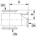 T-Par&ccedil;a DN 16 KF, 1002925 [U14512], Vakum Pompalari&nbsp;- Aksesuar (Small)