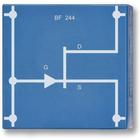 FET Transistor, BF 244, P4W50, 1012978 [U333086], Plug-In Component System