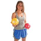 Cando Plyometric Weighted Ball, yellow, 2.2 lbs | Alternative to dumbbells, 1008993 [W40121], Weights (Small)