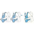 Act+Fast chaleco de auxilio en caso de asfixia-&nbsp;Azul, 1017938 [W43300B], BLS adulto (Small)